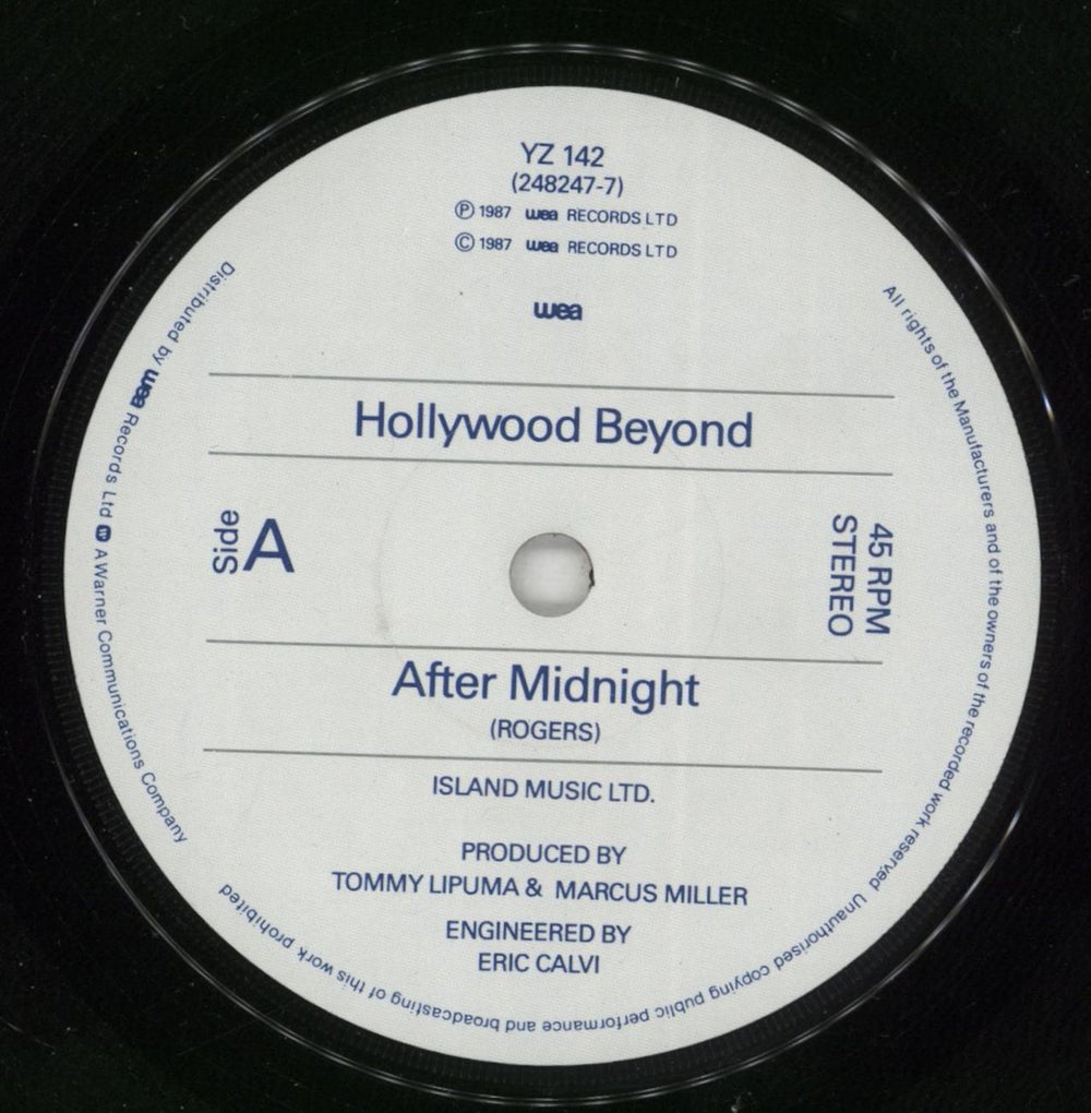Hollywood Beyond After Midnight UK 7" vinyl single (7 inch record / 45) HBY07AF865185