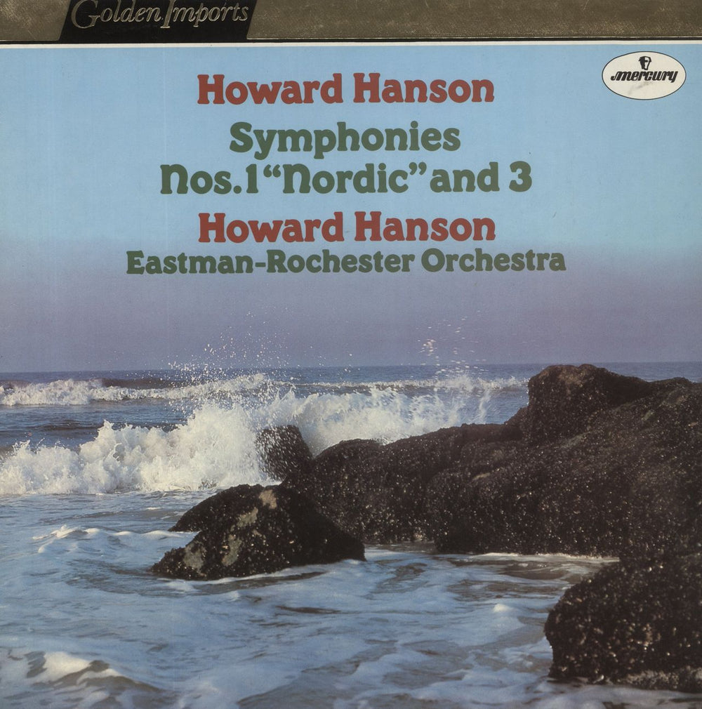 Howard Hanson Symphonies Nos. 1 "Nordic" And 3 US vinyl LP album (LP record) MG50257