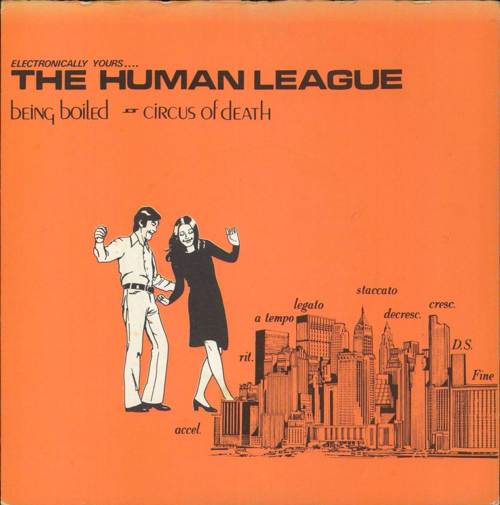 Human League Being Boiled - 2nd - P/S - 4pr UK 7" vinyl single (7 inch record / 45) FAST4