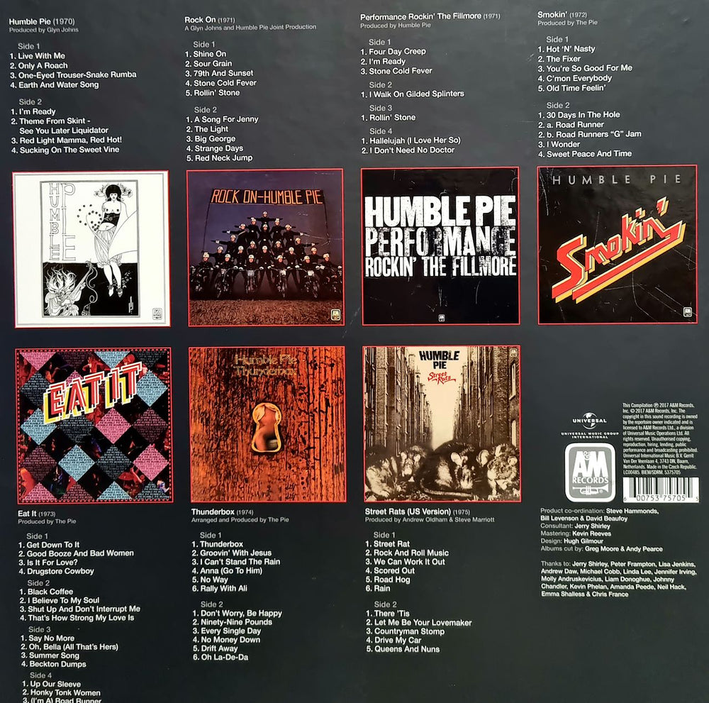 Humble Pie The A&M Vinyl Box Set 1970-1975 - 180gm Vinyl UK Vinyl Box Set 600753757055