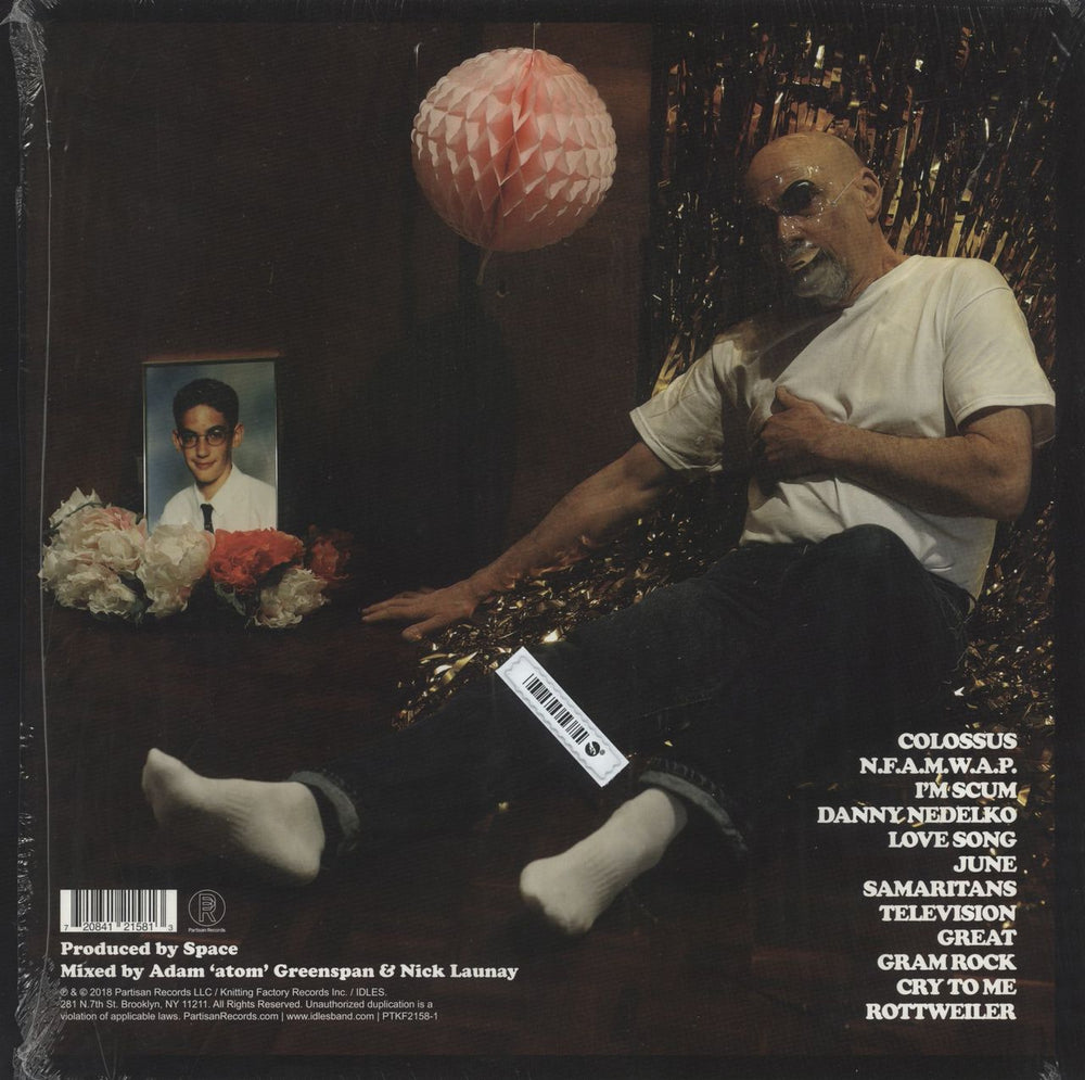 Idles Joy As An Act of Resistance - hype stickered shrink US vinyl LP album (LP record) 720841215813