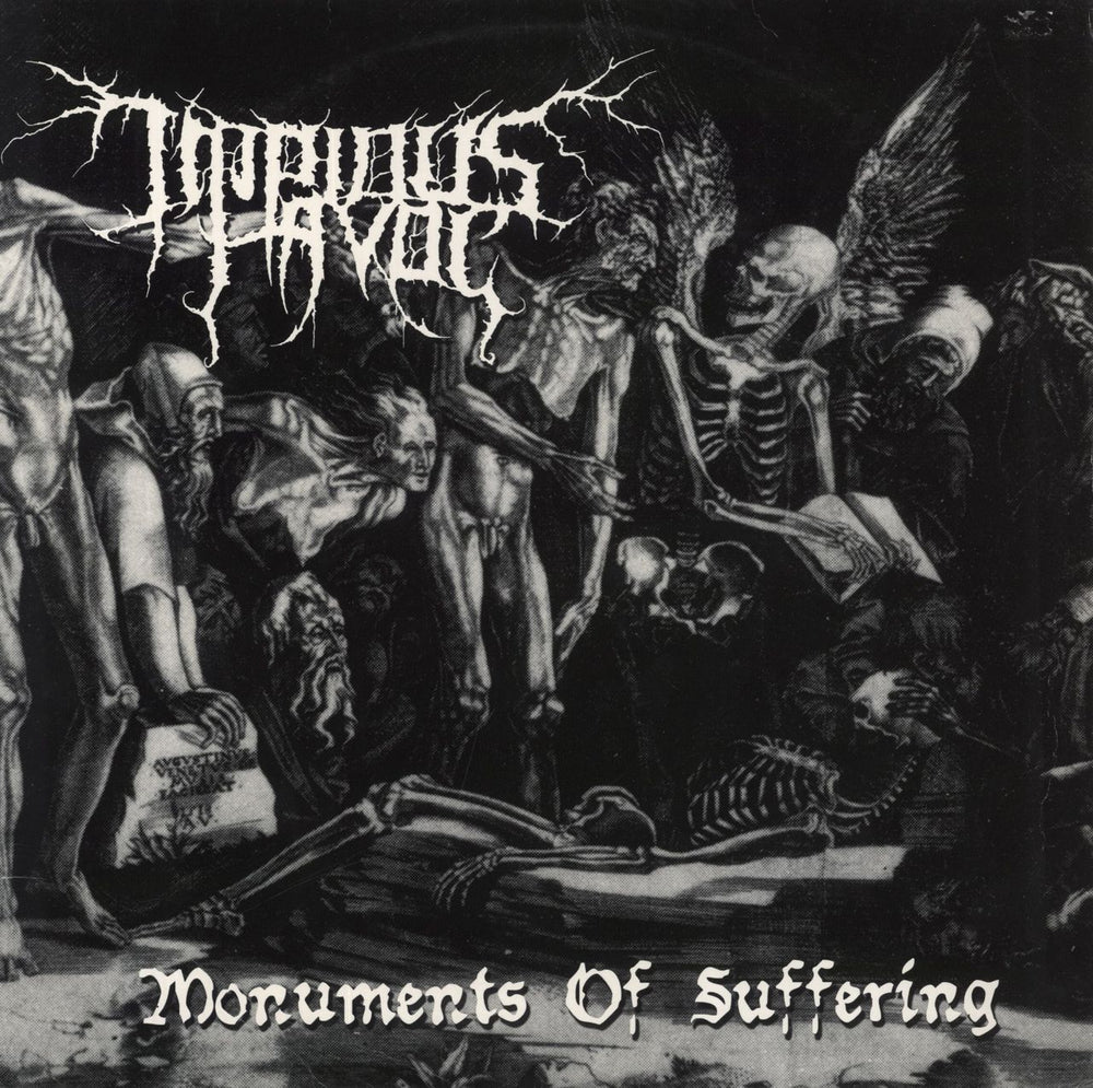 Impious Havoc Monuments Of Suffering UK vinyl LP album (LP record) AP014