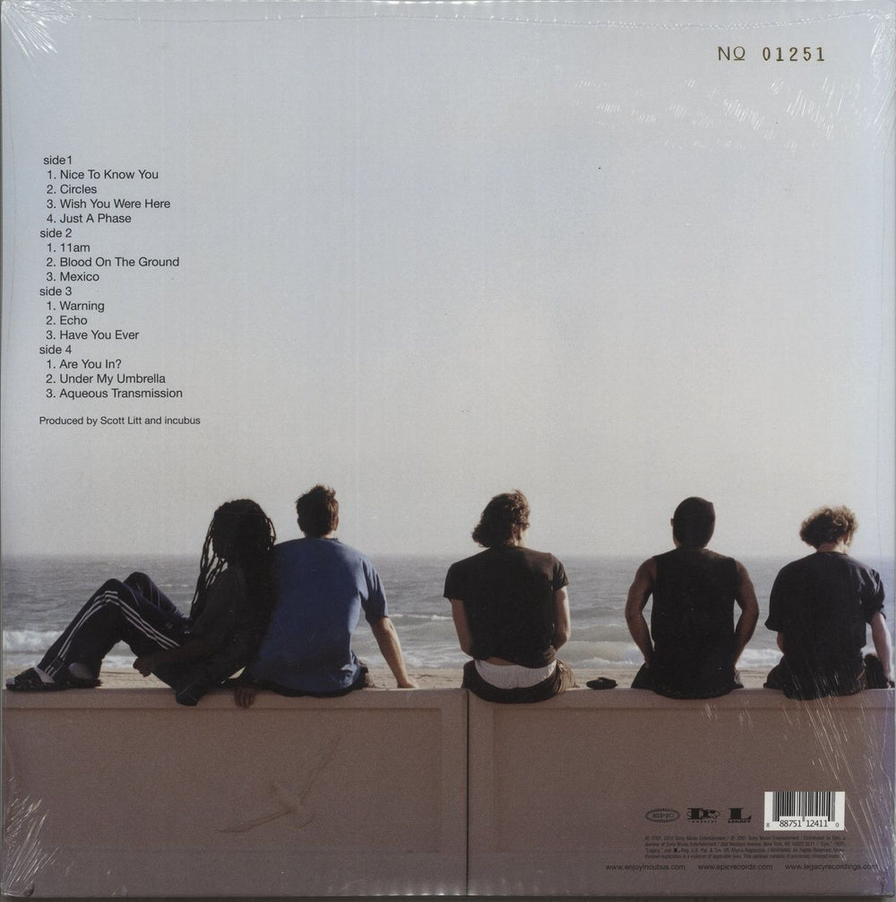 Incubus Morning View - 180 Gram Blue Vinyl - Numbered - Sealed US 2-LP vinyl record set (Double LP Album) 888751124110