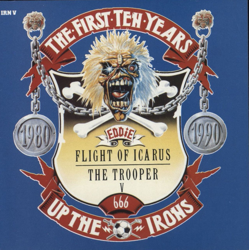 Iron Maiden Flight Of Icarus - Stickered + Voucher UK CD single (CD5 / 5")