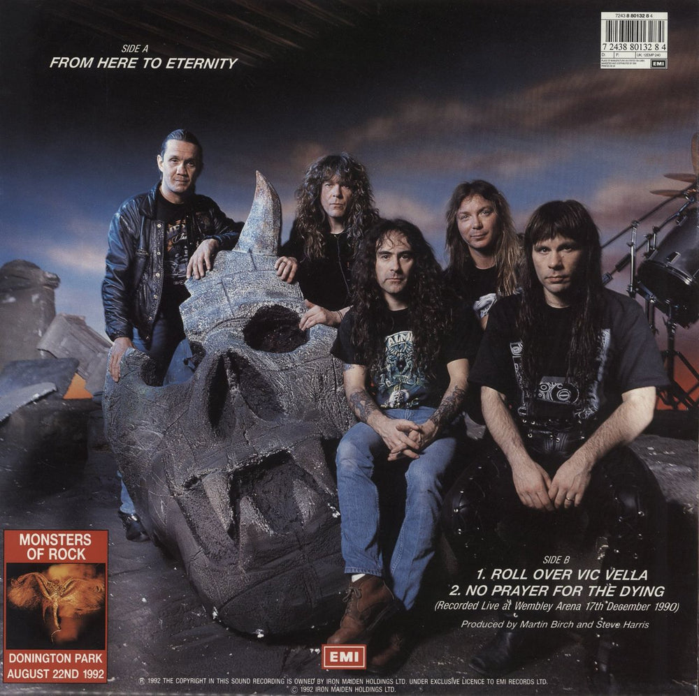 Iron Maiden From Here To Eternity - Poster Sleeve UK 12" vinyl single (12 inch record / Maxi-single) 724388013284
