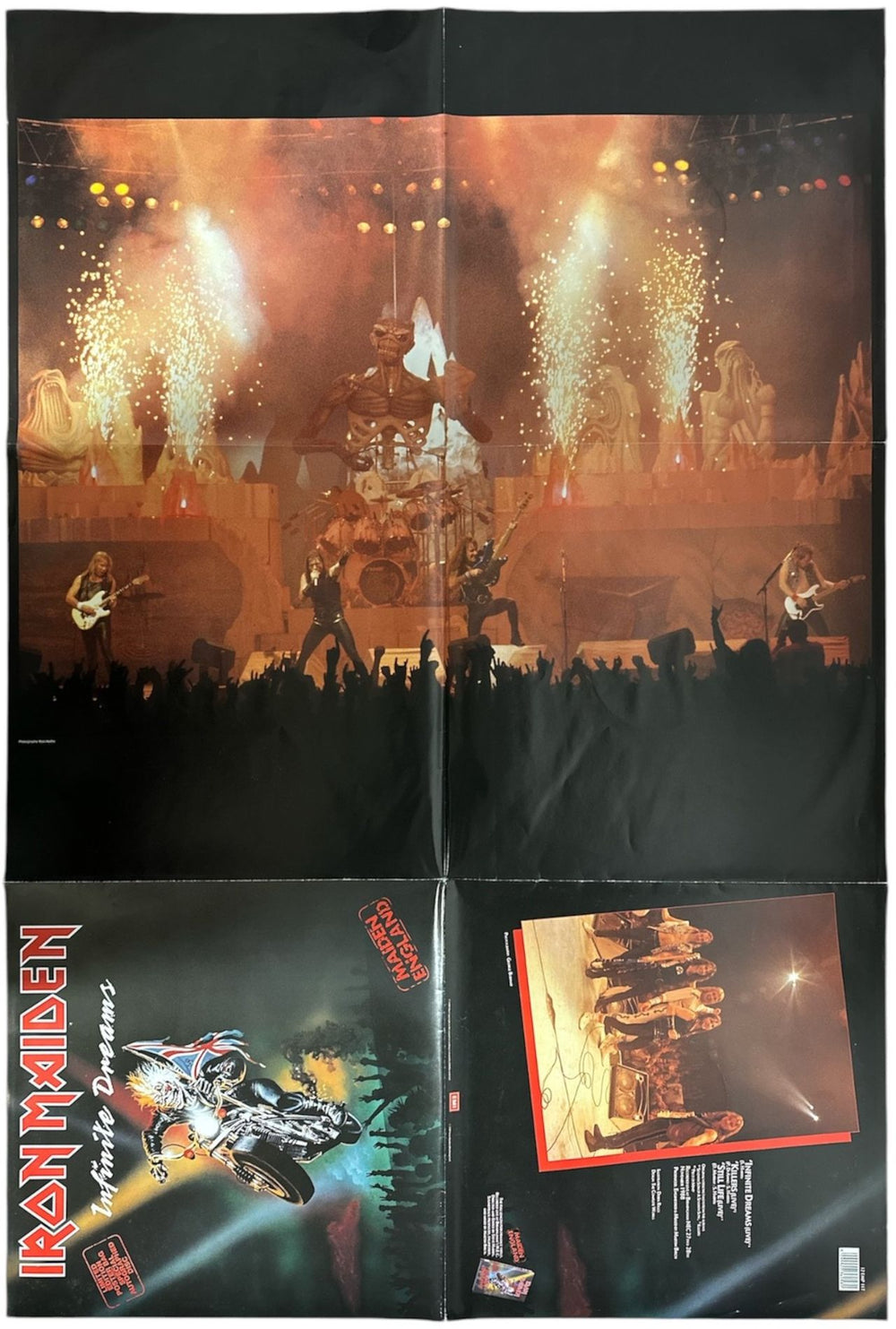 Iron Maiden Infinite Dreams - Poster Sleeve UK 12" vinyl single (12 inch record / Maxi-single) 1989