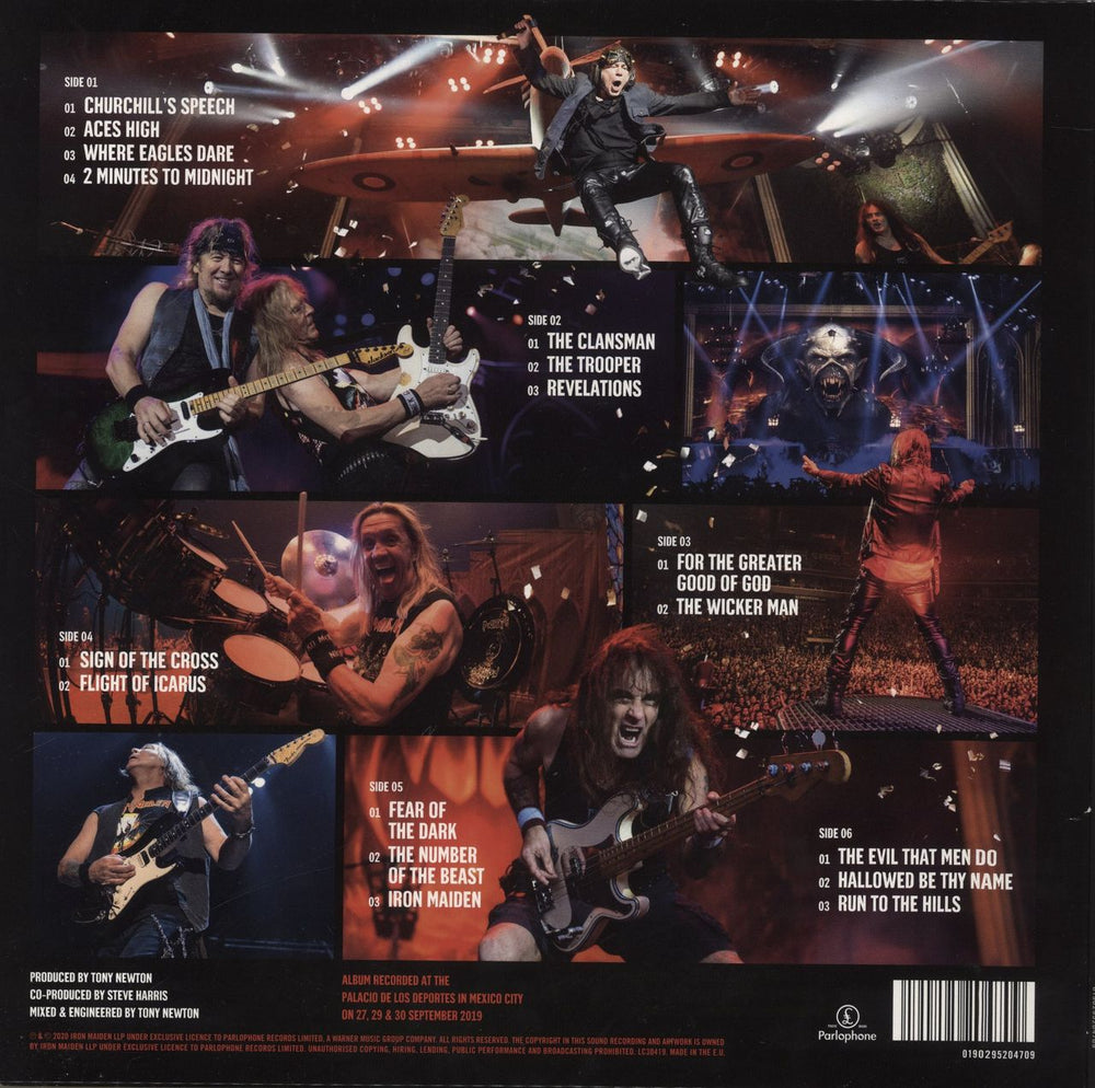 Iron Maiden Legacy Of The Beast: Live In Mexico City - 180gram Vinyl UK 3-LP vinyl record set (Triple LP Album) 190295204709