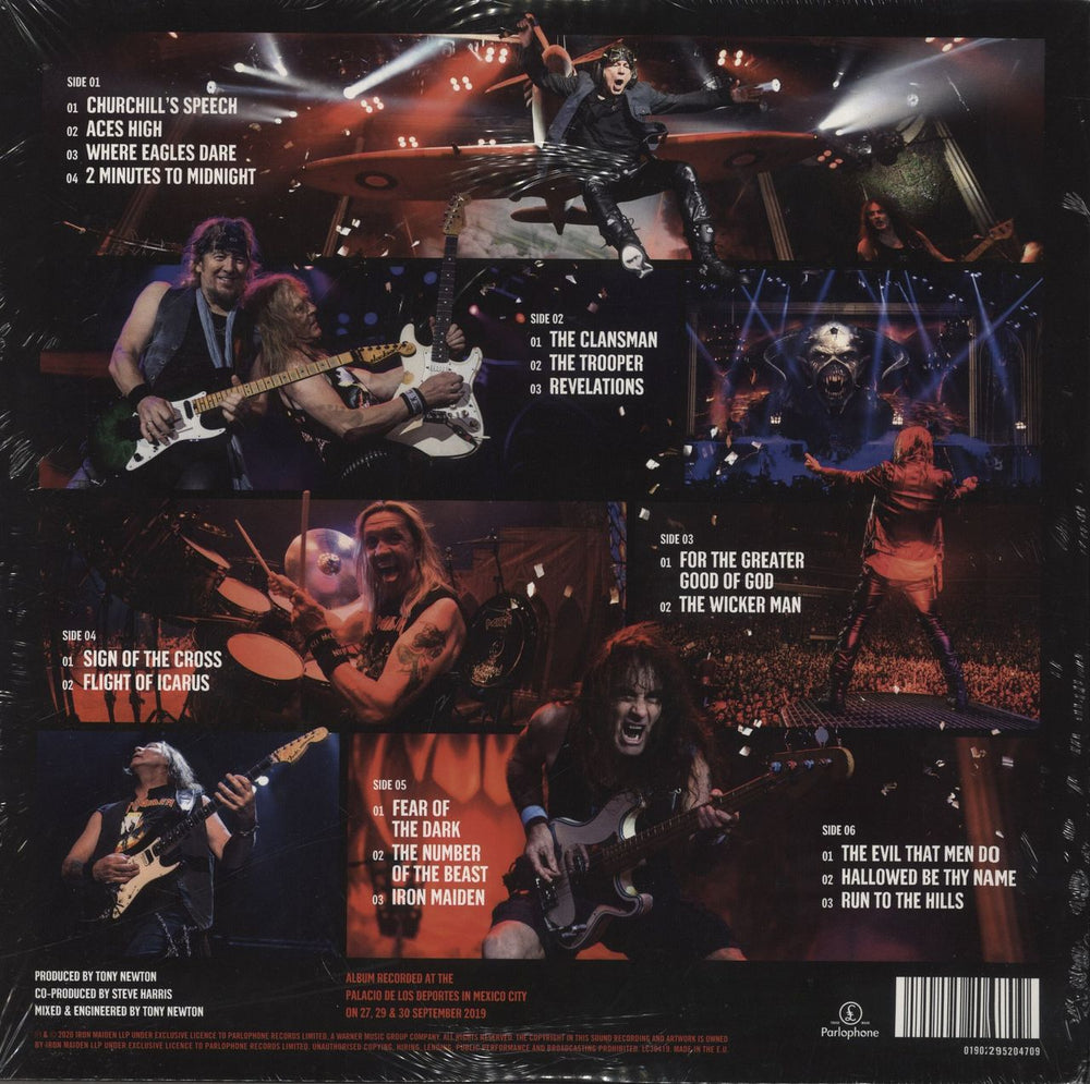 Iron Maiden Legacy Of The Beast: Live In Mexico City - 180gram Vinyl UK 3-LP vinyl record set (Triple LP Album) IRO3LLE836583