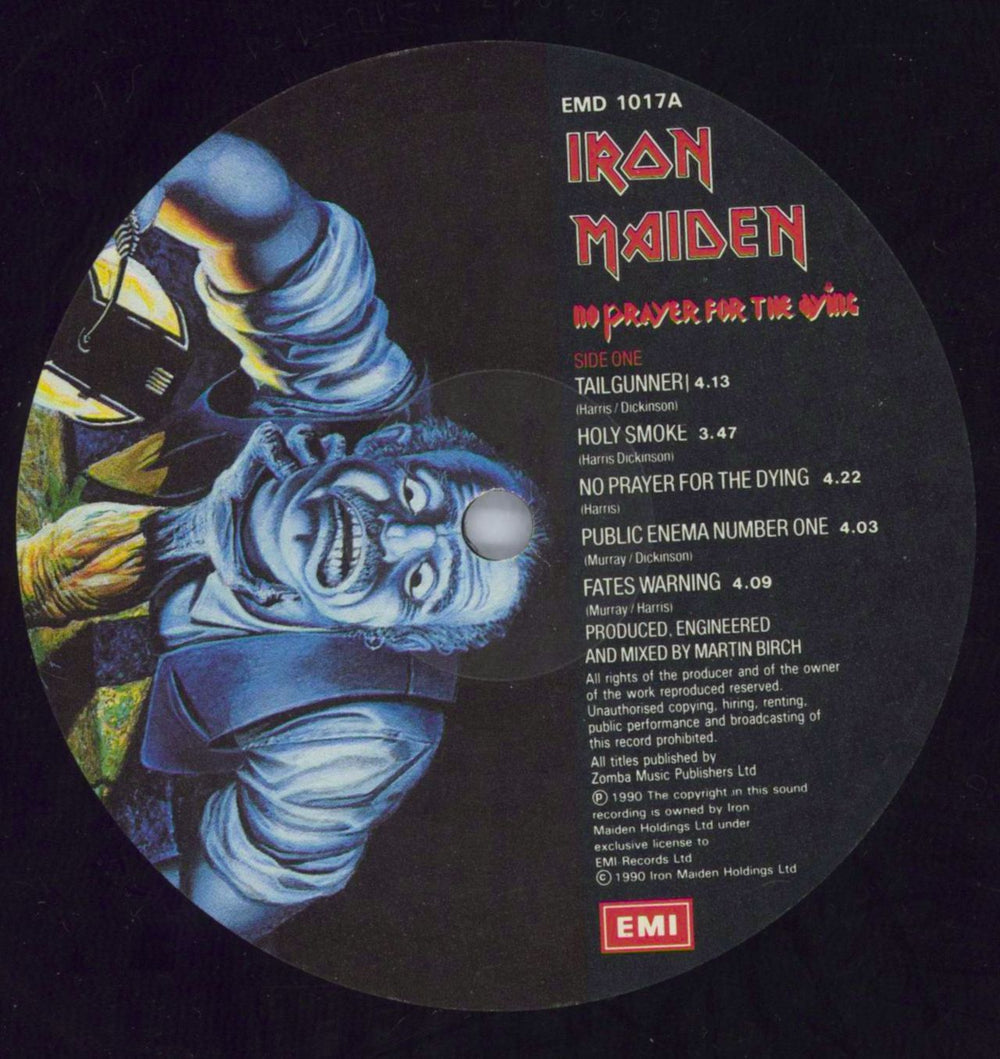 Iron Maiden No Prayer For The Dying - 1st - VG UK vinyl LP album (LP record) IROLPNO820818