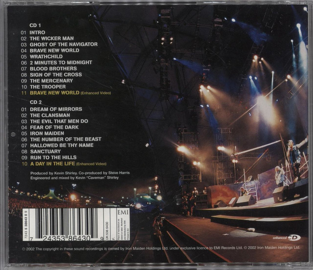 Iron Maiden Rock In Rio UK 2 CD album set (Double CD) 724353864309