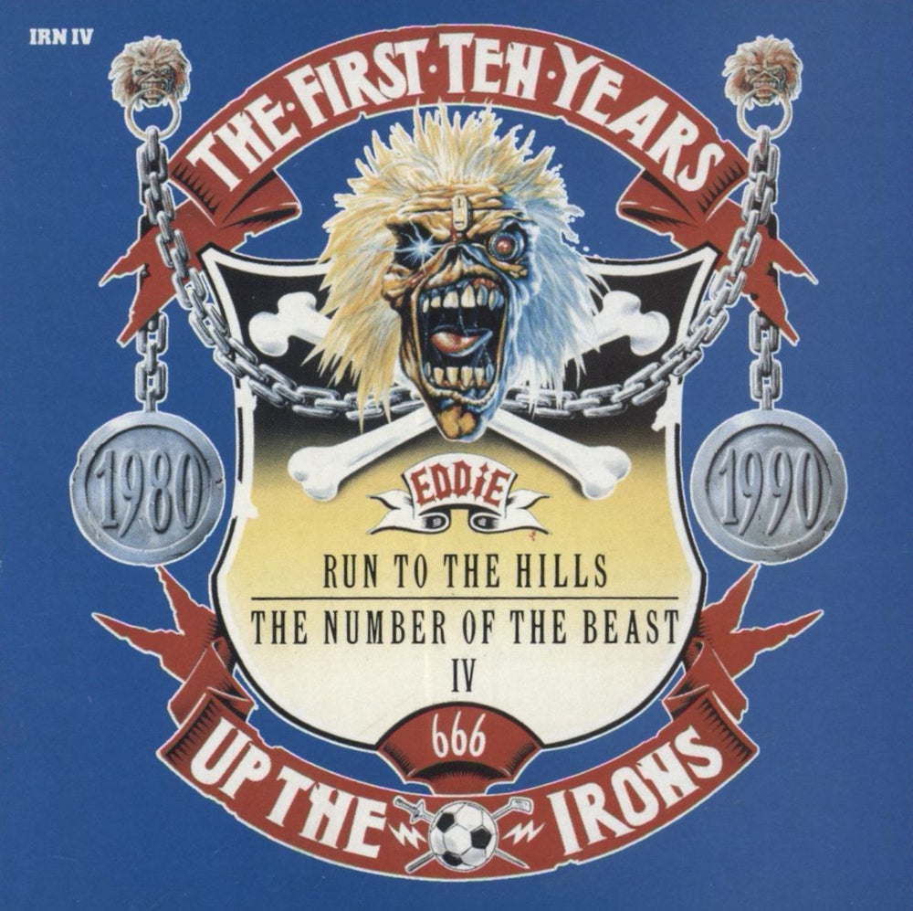 Iron Maiden Run To The Hills / The Number Of The Beast + Voucher UK 12" vinyl single (12 inch record / Maxi-single)