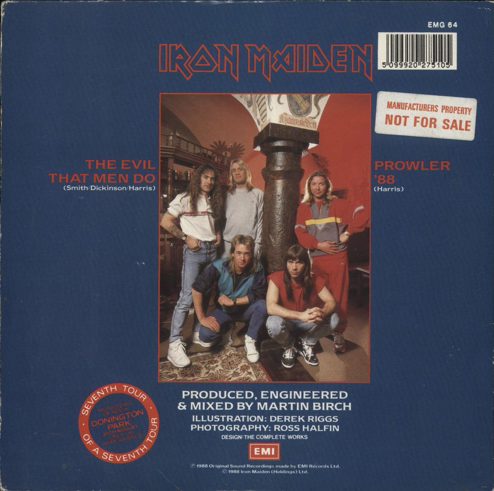 Iron Maiden The Evil That Men Do - Inj - Gatefold - Factory Sample UK 7" vinyl single (7 inch record / 45) 5099920275105