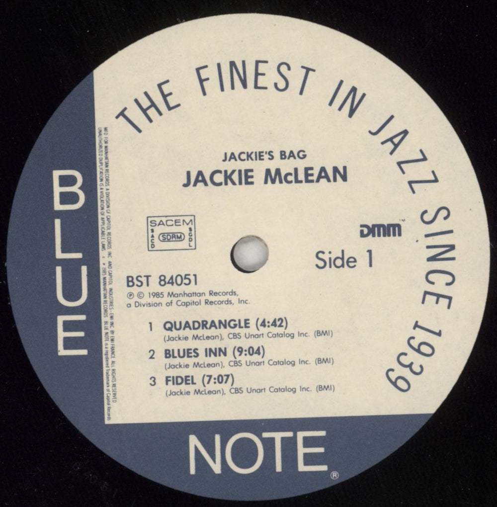 Jackie McLean Jackie's Bag French vinyl LP album (LP record) JM7LPJA565912