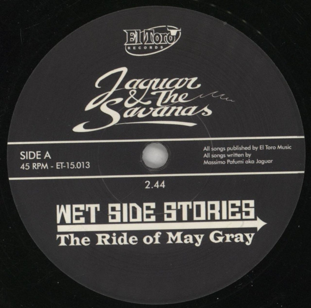 Jaguar & The Savanas Wet Side Stories Spanish 7" vinyl single (7 inch record / 45) 7GG07WE853127