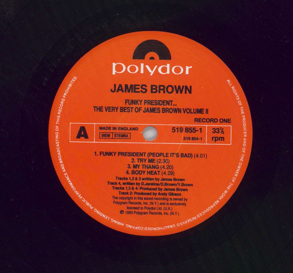 James Brown Funky President: The Very Best Of James Brown Vol 2 UK 2-LP vinyl record set (Double LP Album) JMB2LFU861774
