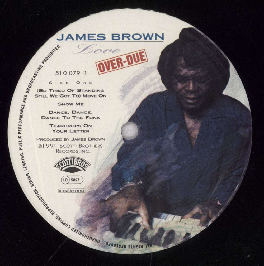 James Brown Love Over-Due US vinyl LP album (LP record) JMBLPLO841502