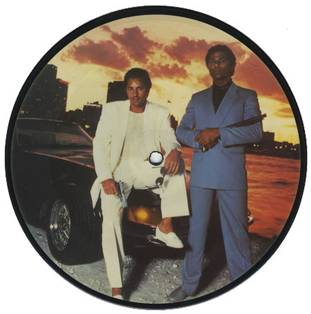 Jan Hammer Miami Vice Theme UK 7" vinyl picture disc (7 inch picture disc single) MCAP1000