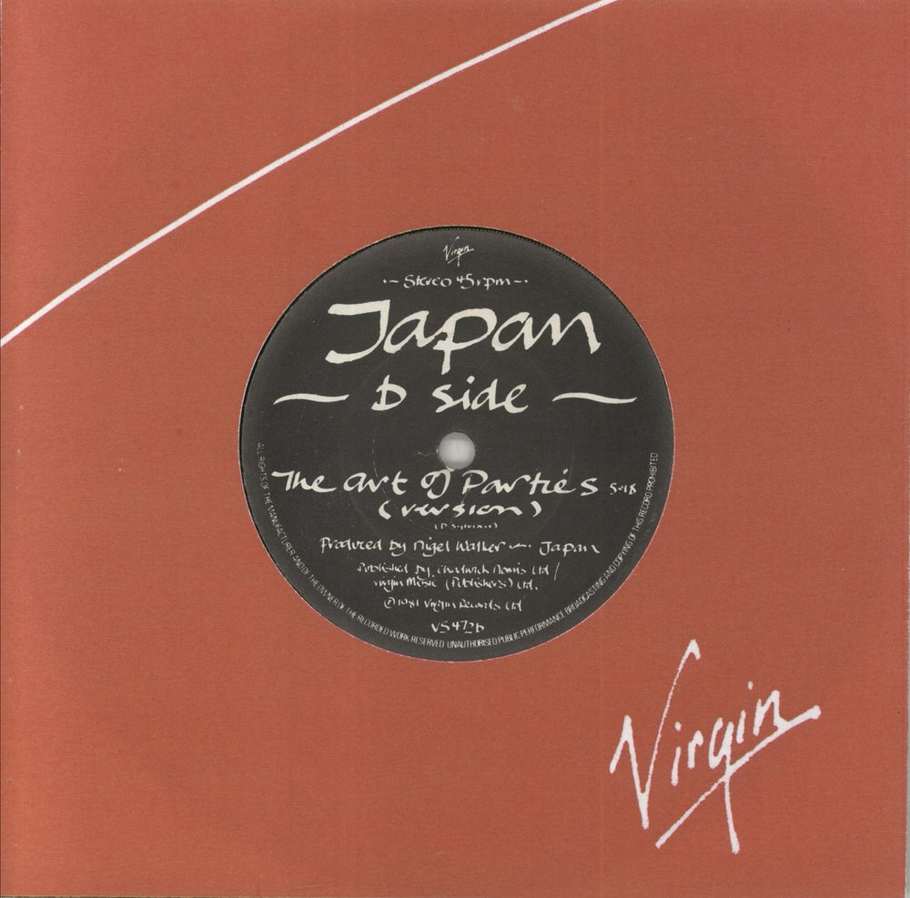 Japan Ghosts Irish 7" vinyl single (7 inch record / 45)