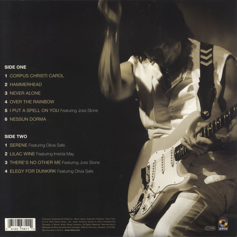 Jeff Beck Emotion & Commotion UK vinyl LP album (LP record) 081227981112