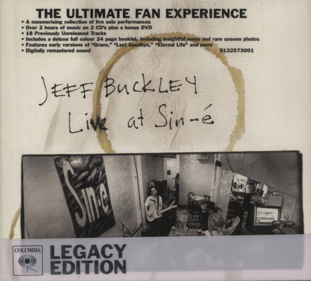 Jeff Buckley Complete Live At Sin-E UK 3-disc CD/DVD Set 5122573