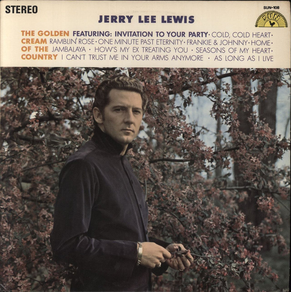 Jerry Lee Lewis The Golden Cream Of The Country US vinyl LP album (LP record) SUN-108