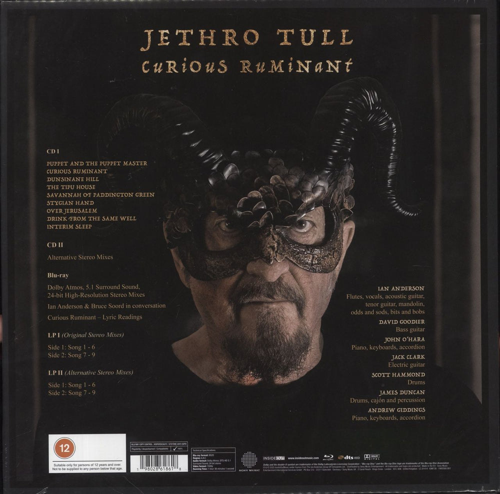 Jethro Tull Curious Ruminant - Clear Vinyl 2LP + 2CD + Blu-Ray Artbook Edition - Sealed UK Vinyl Box Set 198028618618