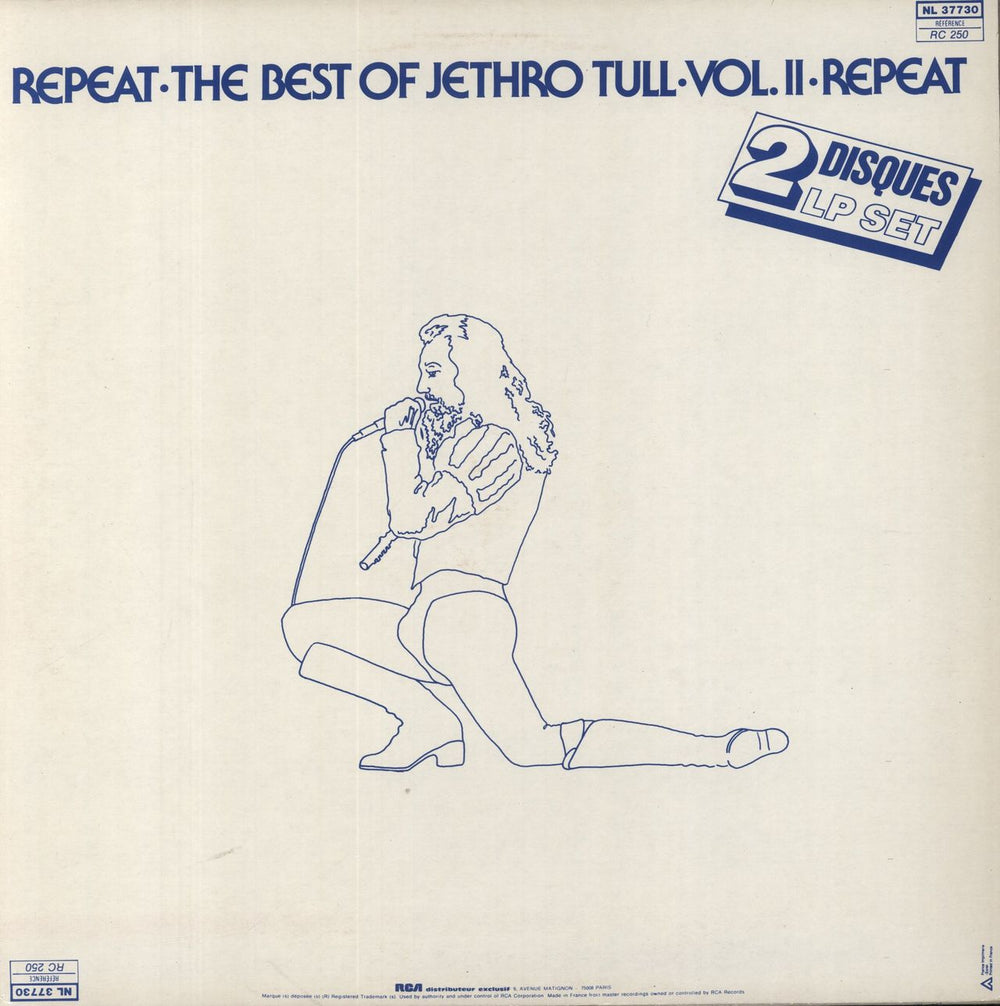 Jethro Tull M.U. - Best Of Vol.1 / Repeat - Best Of Vol.2 French 2-LP vinyl record set (Double LP Album)