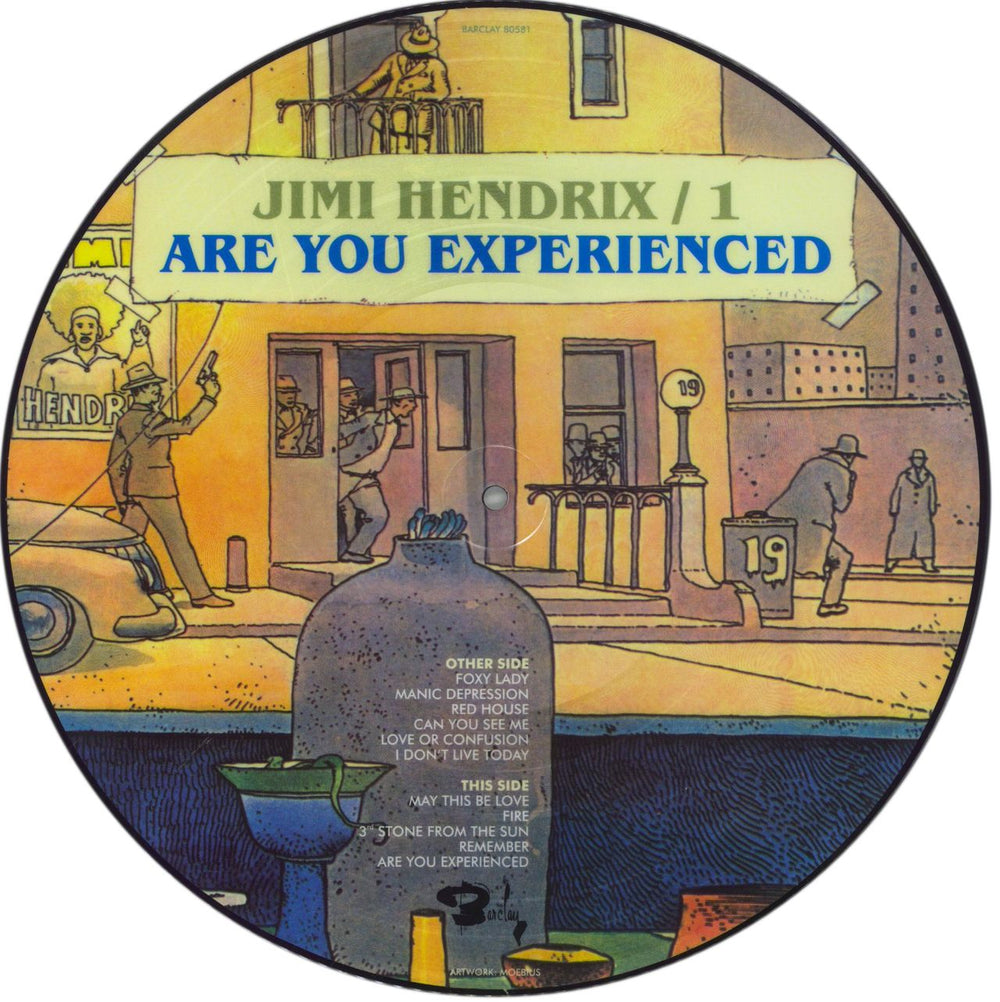 Jimi Hendrix Are You Experienced French picture disc LP (vinyl picture disc album)