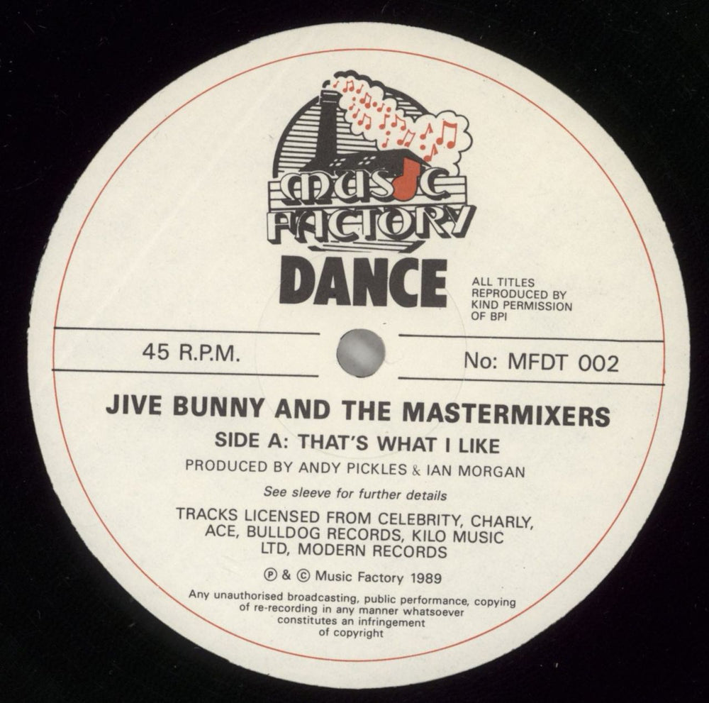 Jive Bunny That's What I Like UK 12" vinyl single (12 inch record / Maxi-single) JVE12TH313956