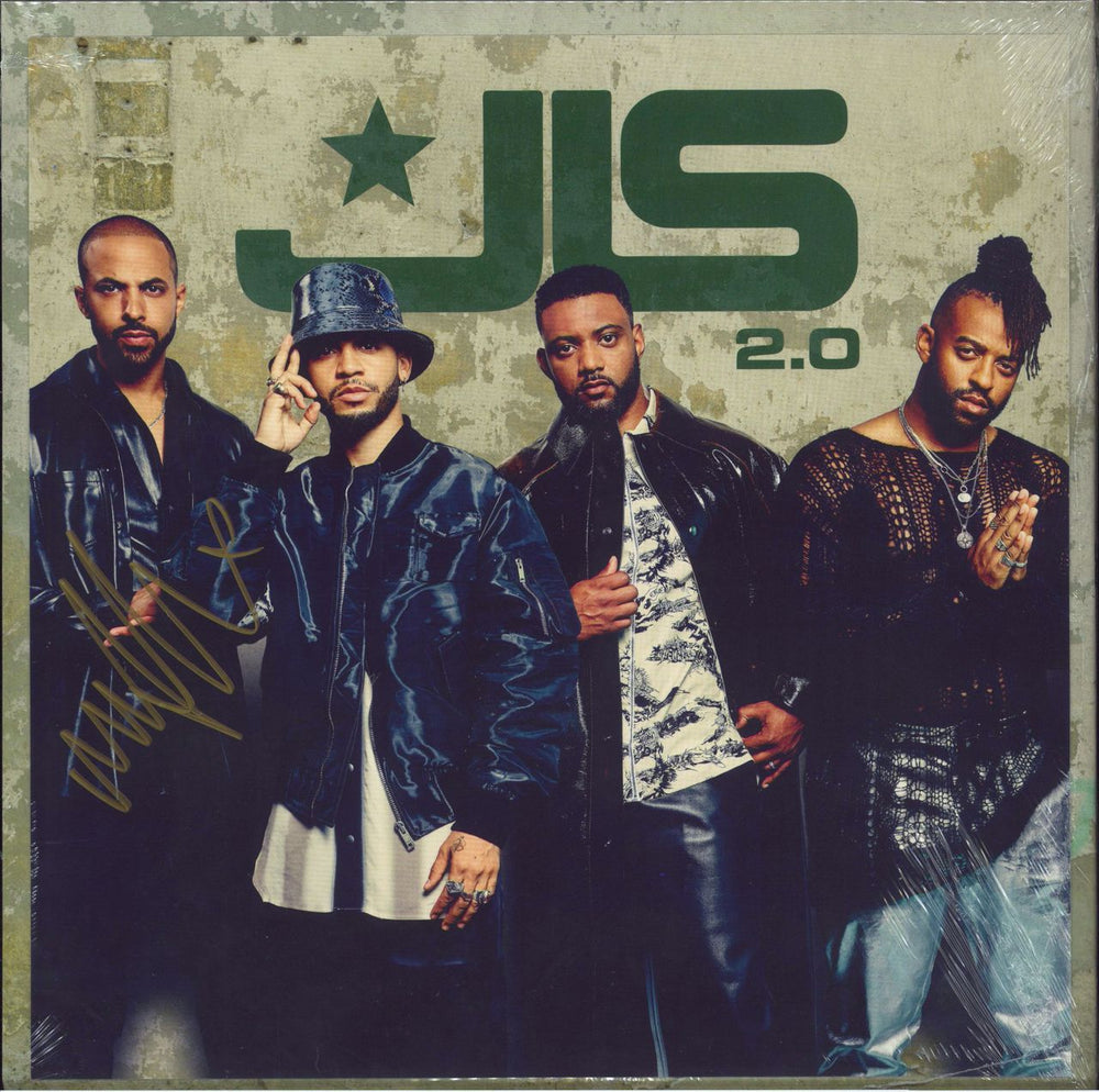 JLS 2.0 (Two Point) - Marvin Green Vinyl + Signed Print - Sealed UK vinyl LP album (LP record)