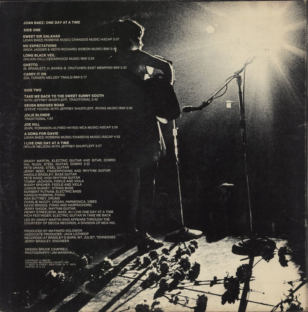 Joan Baez One Day At A Time - EX UK vinyl LP album (LP record)