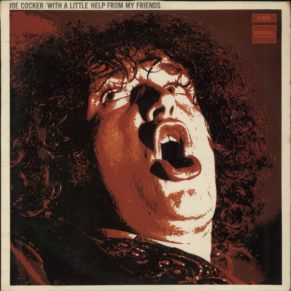 Joe Cocker With A Little Help From My Friends - VG UK vinyl LP album (LP record) SLRZ1006