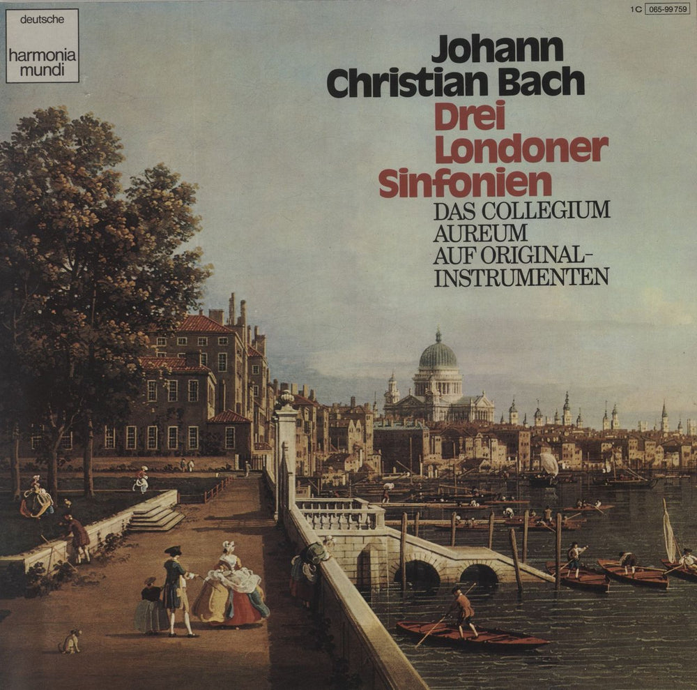 Johann Christoph Friedrich Bach Drei Londoner Sinfonien German vinyl LP album (LP record) 1C065-99759