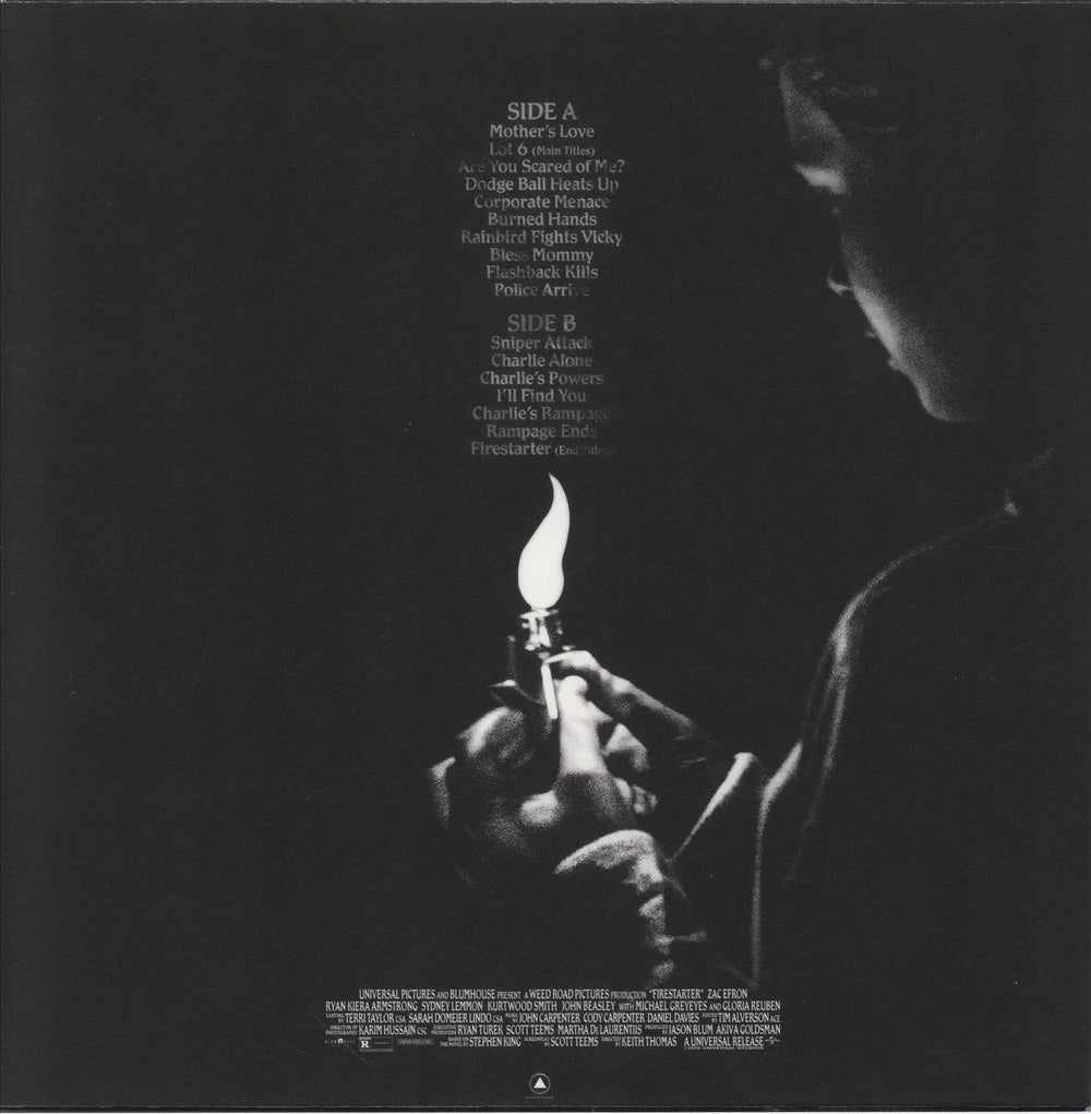 John Carpenter Firestarter - Black And Yellow Staburst Vinyl US vinyl LP album (LP record)