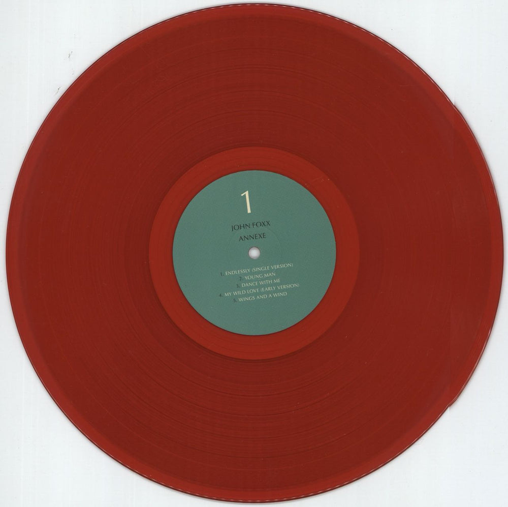 John Foxx Annexe - Red Translucent Vinyl UK vinyl LP album (LP record) JFXLPAN874462