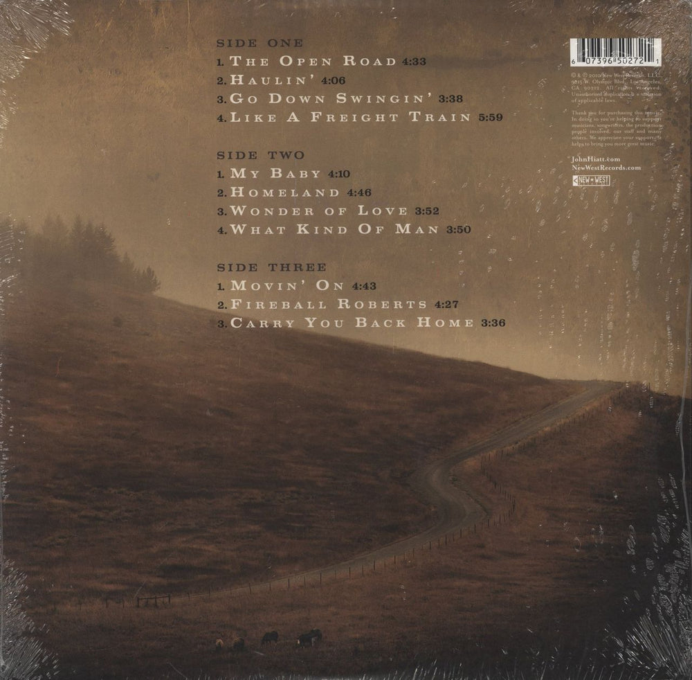 John Hiatt The Open Road US 2-LP vinyl record set (Double LP Album) 607396502721