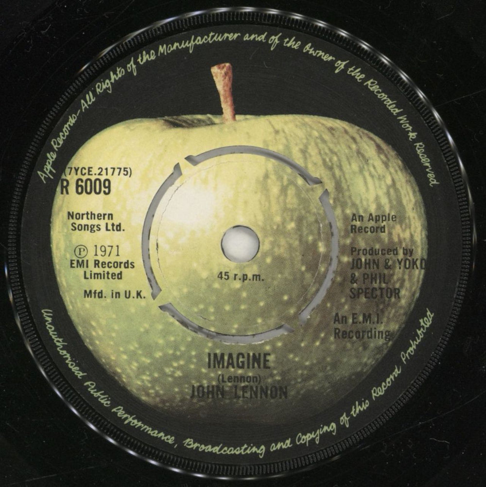 John Lennon Imagine - P/S UK 7" vinyl single (7 inch record / 45) LEN07IM267056
