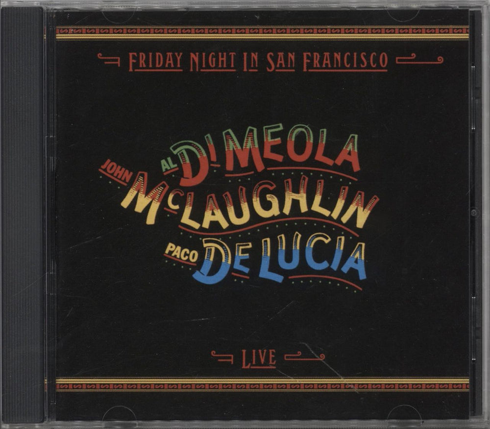 John McLaughlin, Al DiMeola & Paco De Lucia Friday Night In San Francisco US super audio CD SACD CS65168