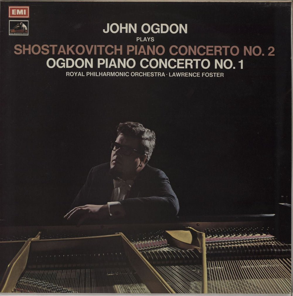 John Ogdon Shostakovich: Piano Concerto No. 2 in F / Ogdon: Piano Concerto No. 1 UK vinyl LP album (LP record) ASD2709