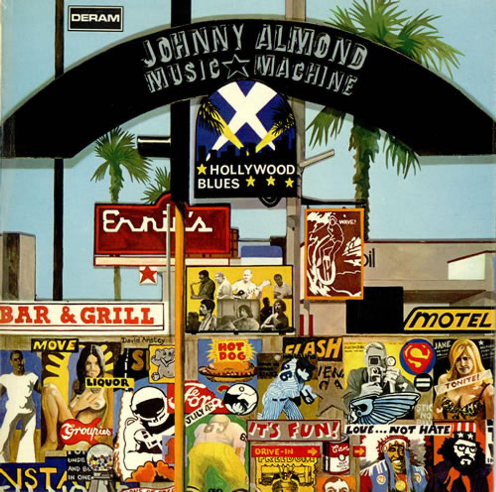 Johnny Almond Hollywood Blues UK vinyl LP album (LP record) DML1057