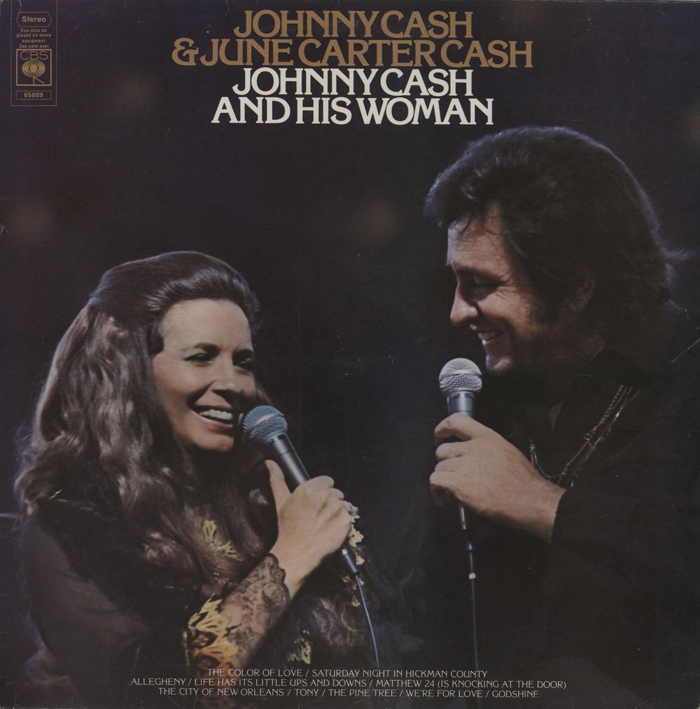 Johnny Cash Johnny Cash And His Woman UK vinyl LP album (LP record) 65689