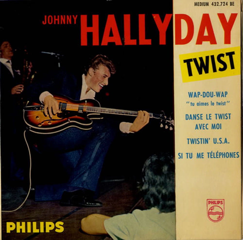 Johnny Hallyday Twist French 7" vinyl single (7 inch record / 45) 432.724BE