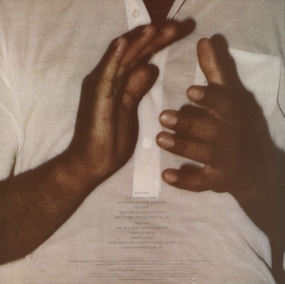 Johnny Mathis I'm Coming Home UK vinyl LP album (LP record)