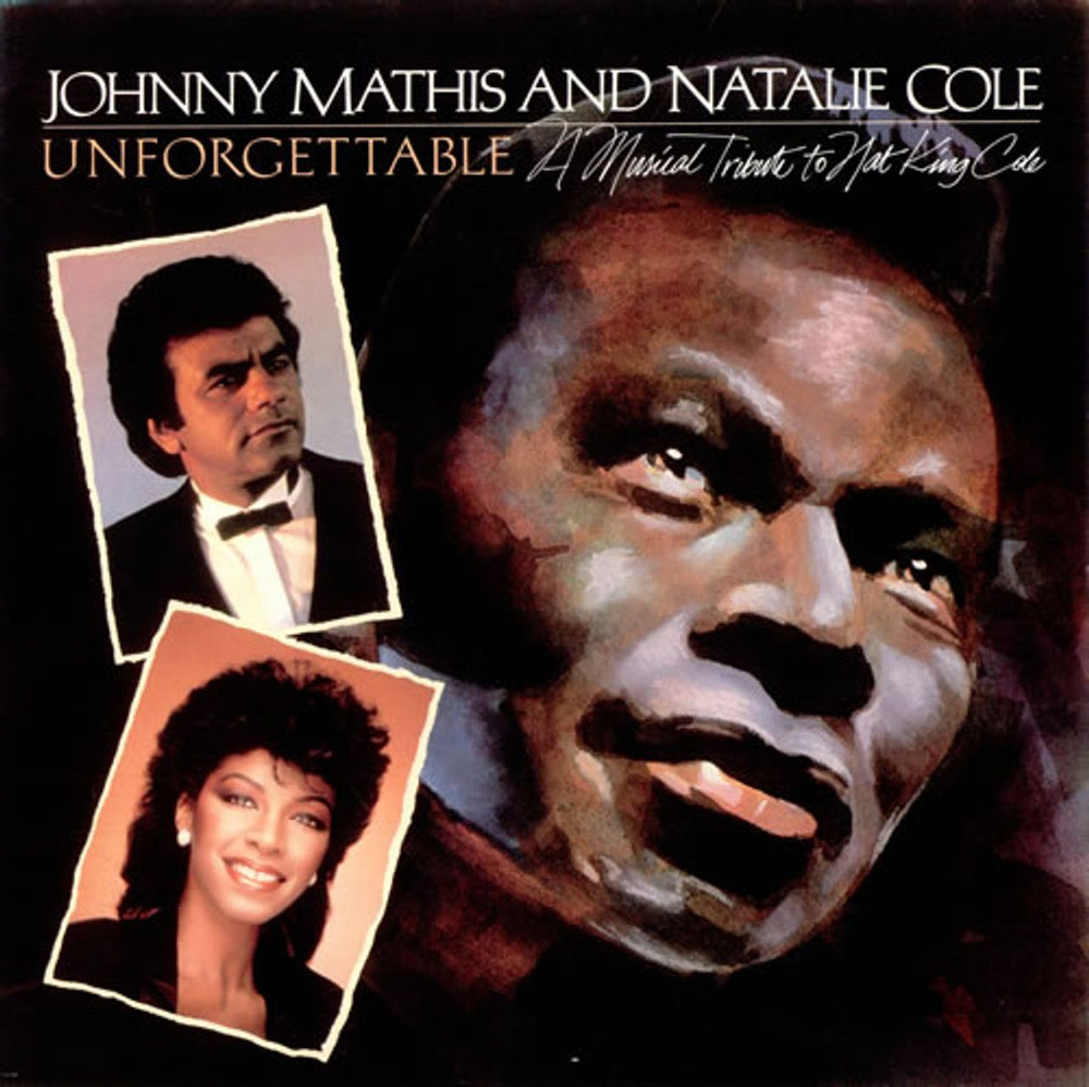 Johnny Mathis Unforgettable - A Musical Tribute To Nat King Cole UK vinyl LP album (LP record) CBS10042