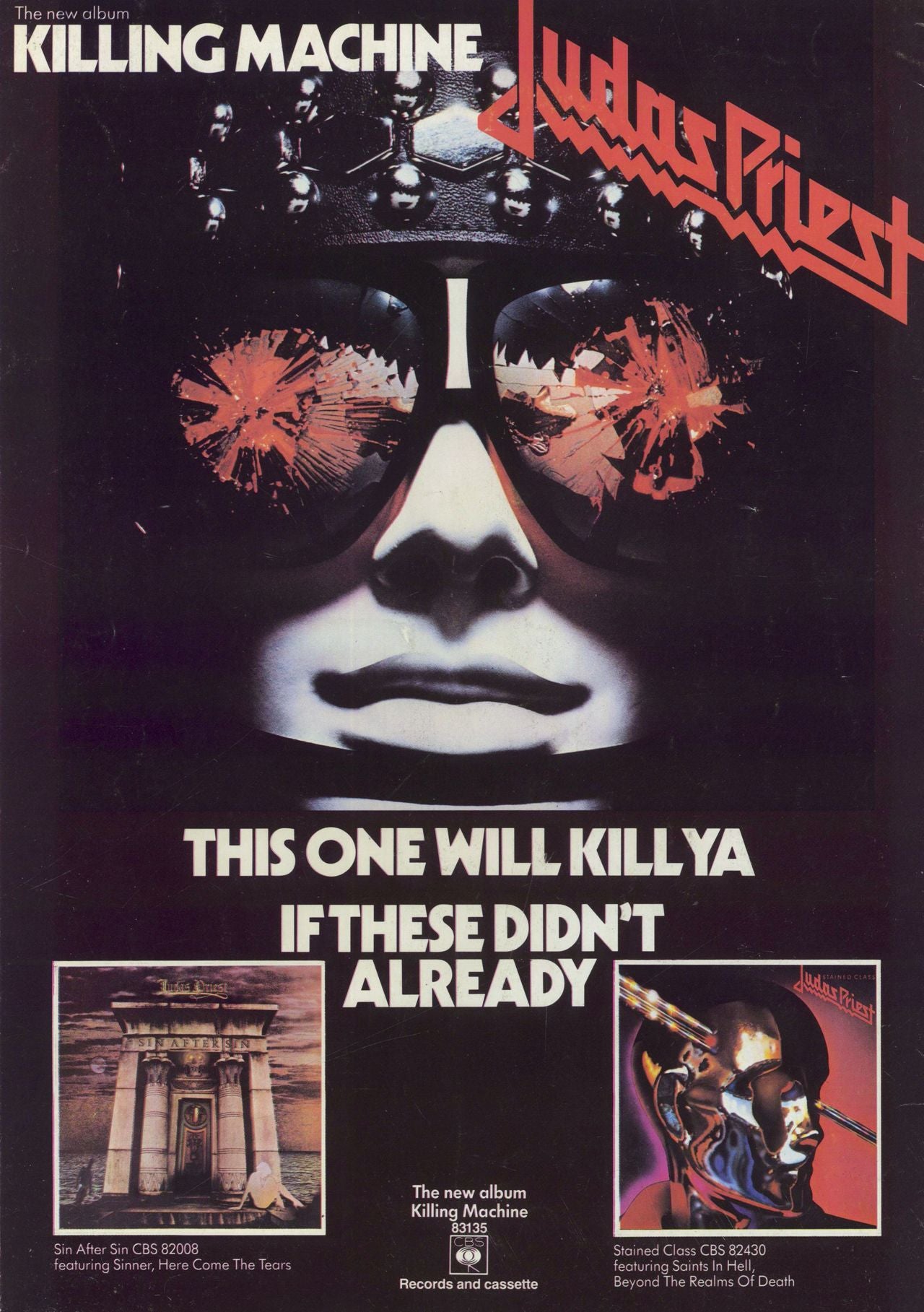 Judas Priest Killing Machine UK tour programme