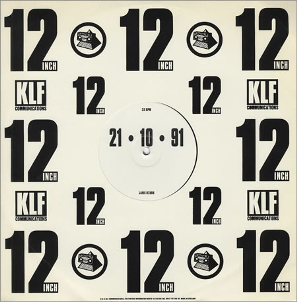 Justified Ancients Of Mu Mu It's Grim Up North UK Promo 12" vinyl single (12 inch record / Maxi-single) JMU12IT07418