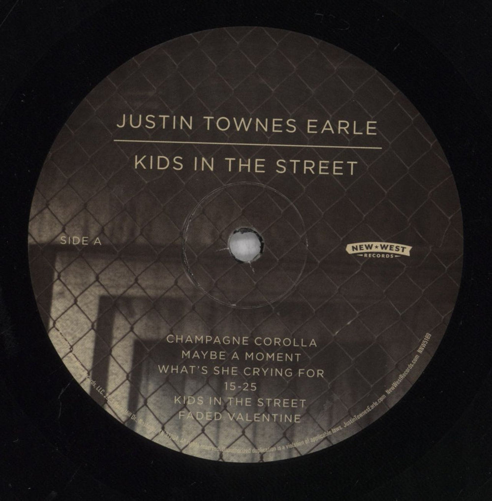Justin Townes Earle Kids In The Street - 150 Gram Vinyl US vinyl LP album (LP record) 707LPKI841730
