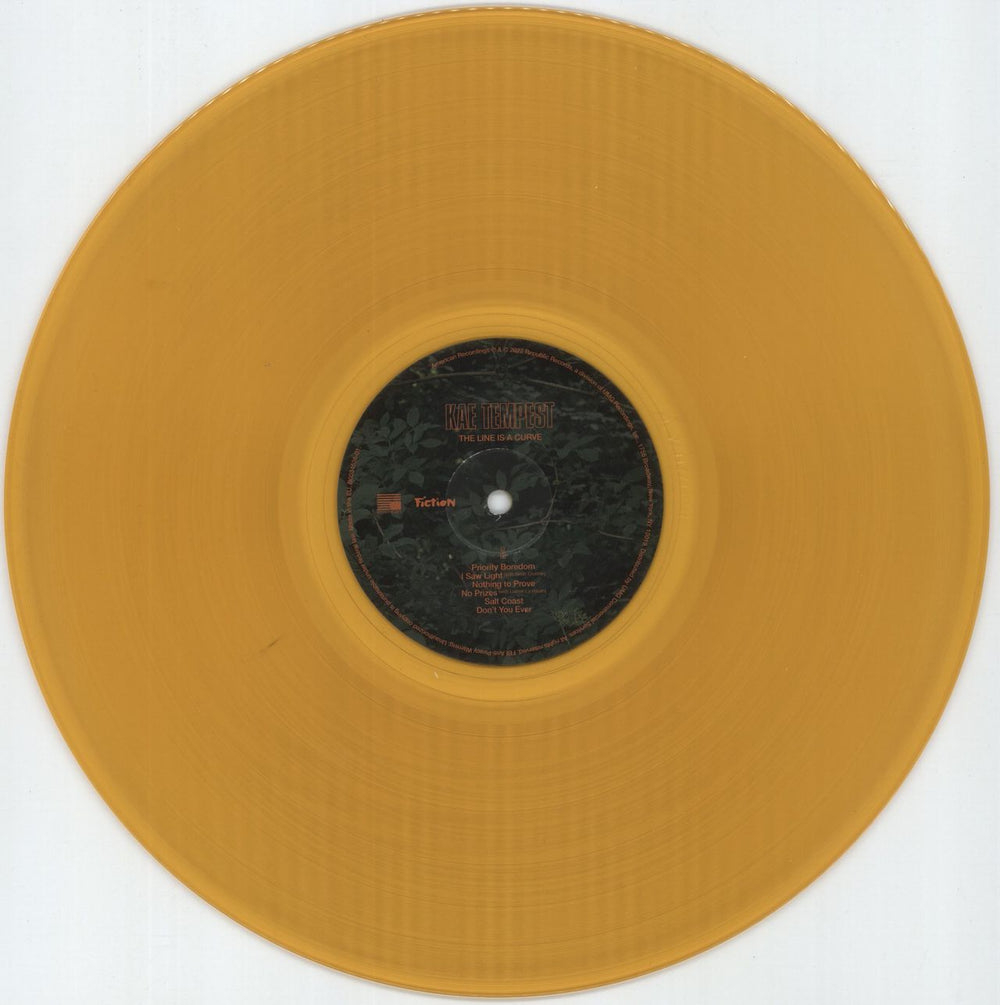 Kae Tempest The Line Is A Curve - Assai Records Edition - Orange Vinyl US vinyl LP album (LP record) K-4LPTH878535