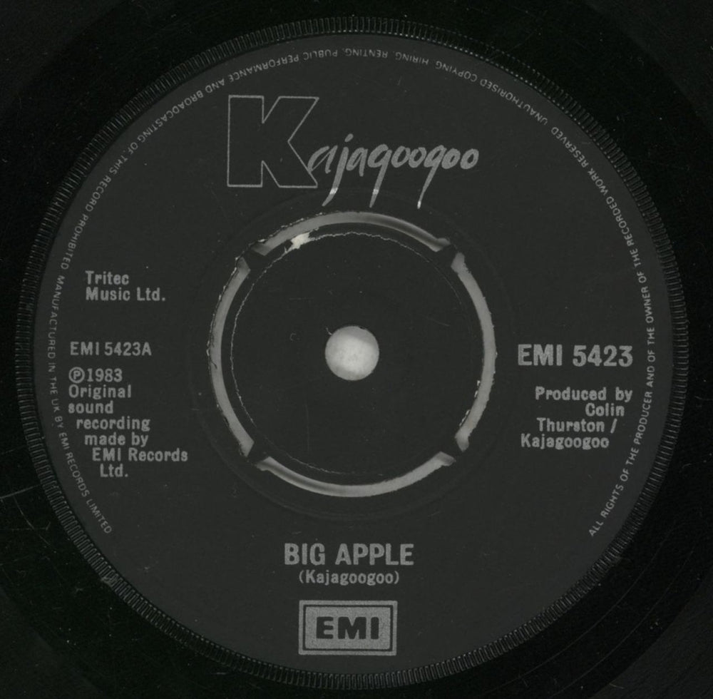 Kajagoogoo Big Apple UK 7" vinyl single (7 inch record / 45) KAJ07BI154006