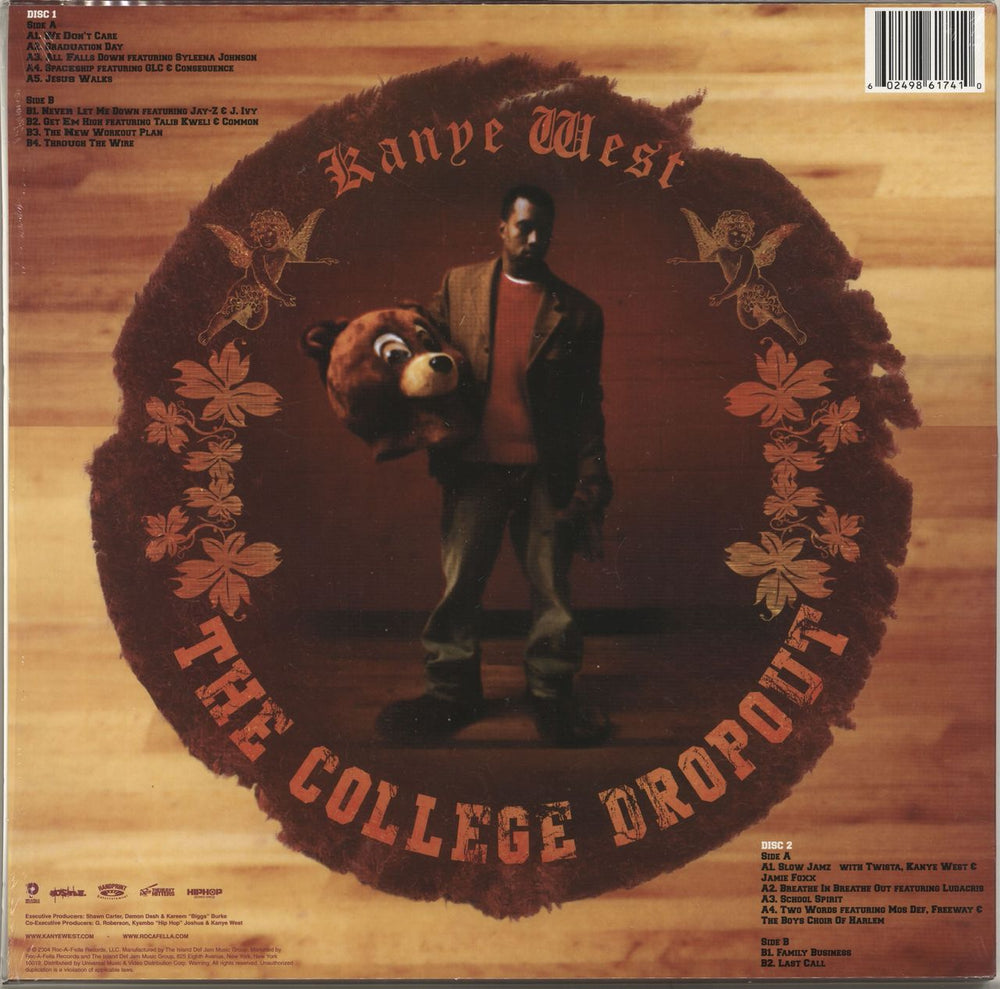 Kanye West The College Dropout - 2nd US 2-LP vinyl record set (Double LP Album) 602498617410